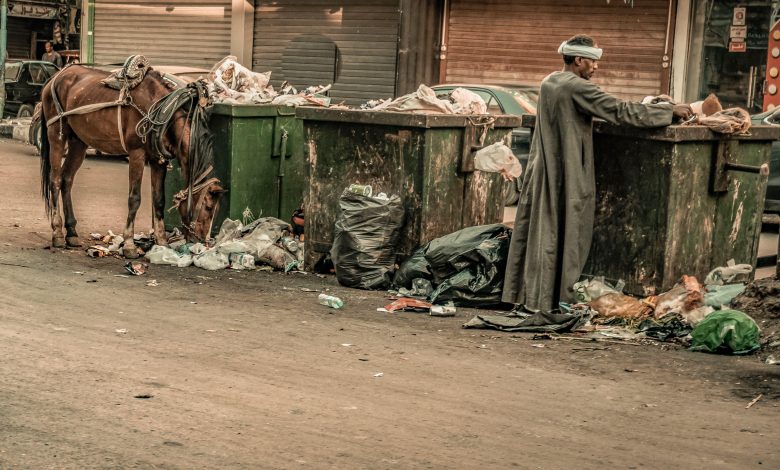 Urban poverty in the city of Luxor in Egypt, 28 December 2022. Source: Alamy via Reuters.
